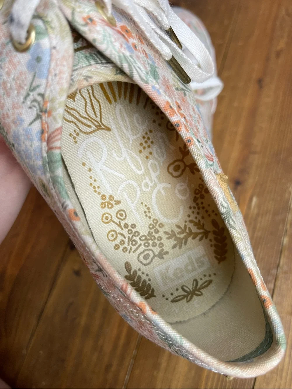 Keds x rifle paper co Womens size 11 kickstart canvas sneakers in meadow floral